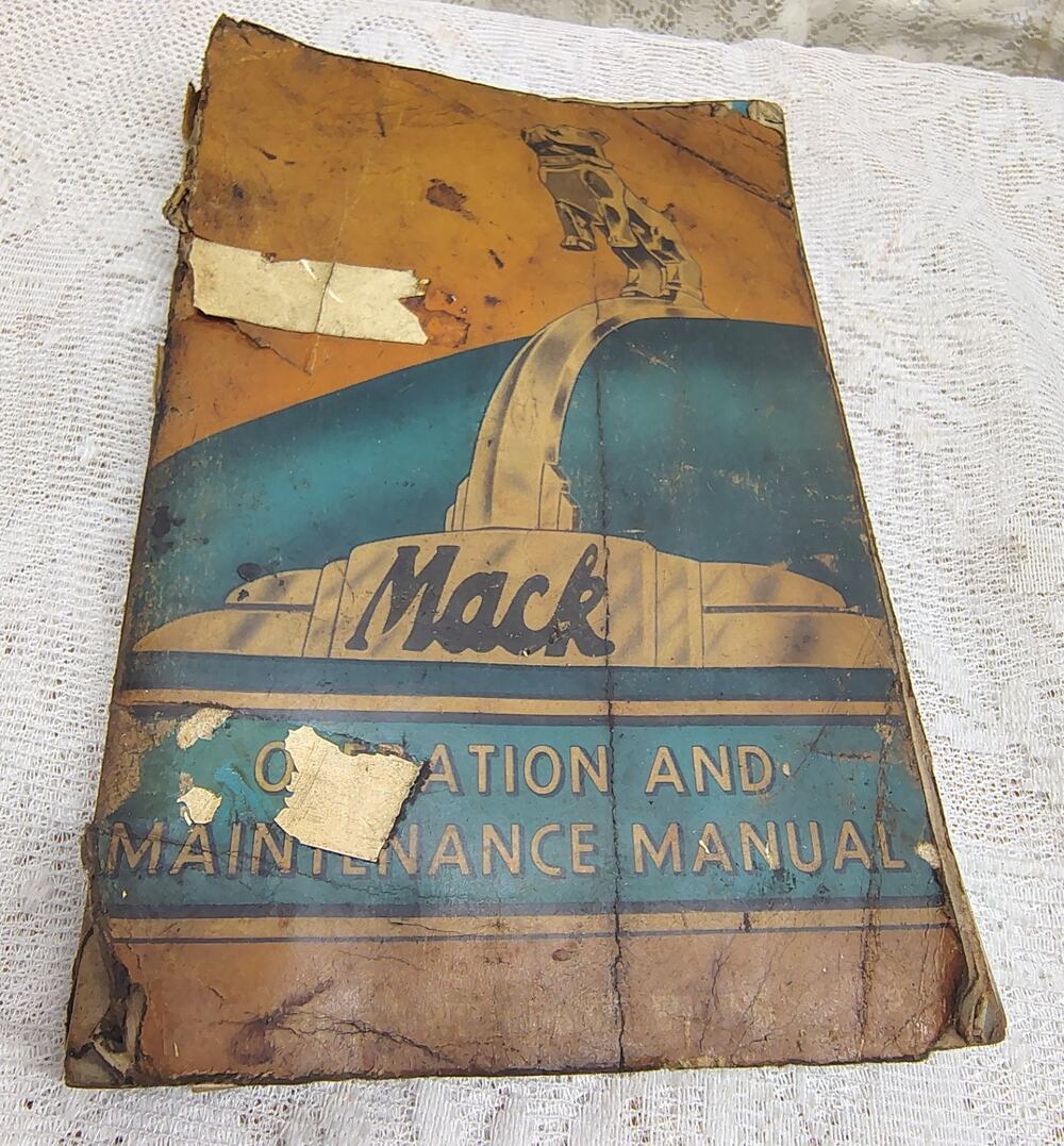 Vintage (50's-60's) Mack Diesel Operator & Maintenance Manual - Shop Used